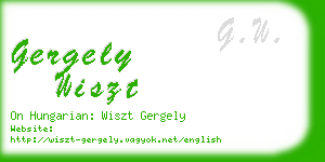 gergely wiszt business card